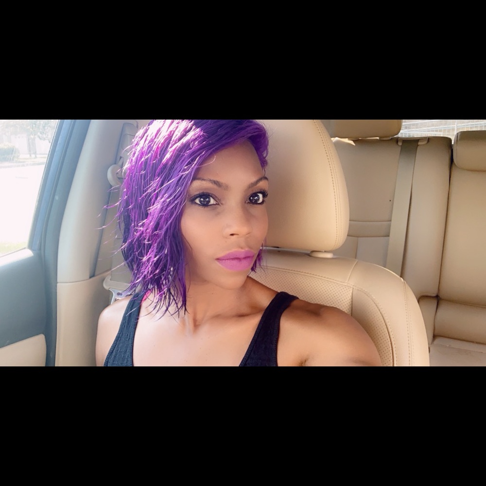 Purple full lace bob 10 inches